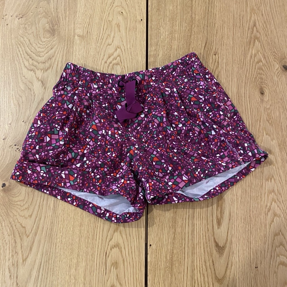 Lululemon Spring Break Away Short Purple Paradise Camo Multicolor size 4 Run